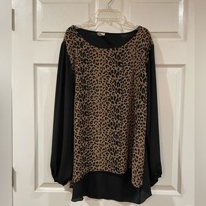 Cheetah print top